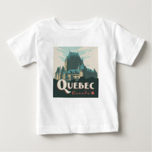 T-shirt Pour Bébé Québec Canada   Château Frontenac
