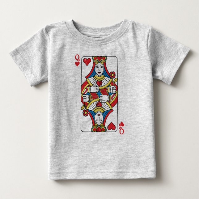 T-shirt Pour Bébé Queen of Hearts Baby Tee (Devant)
