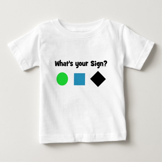 T-shirt Pour Bébé Quel est votre signe ? (Devant)