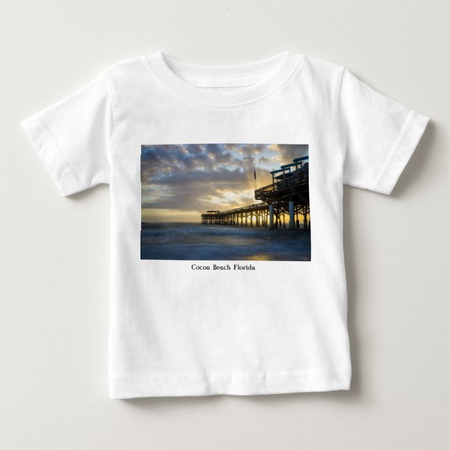 T-shirt Pour Bébé Quel Matin De Plage De Cocoa (Devant)