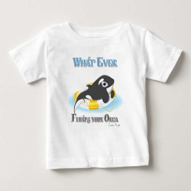 T-shirt Pour Bébé Quelle Que Soit La Flotte De Votre Orca Whale (Devant)