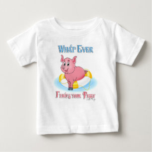 T-shirt Pour Bébé Quelle Que Soit La Flotte De Votre Piggy