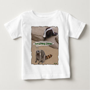 T-shirt Pour Bébé Quelque chose empeste