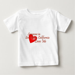 T-shirt Pour Bébé Quelqu'un à San Diego m'aime