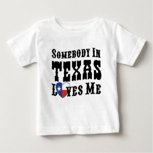 T-shirt Pour Bébé Quelqu'Un Au Texas M'Aime