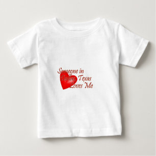 T-shirt Pour Bébé Quelqu'un m'aime à Dallas, le Texas