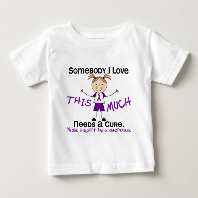 T-shirt Pour Bébé Quelqu'un que j'aime - Lupus (Fille) (Devant)