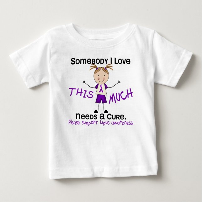 T-shirt Pour Bébé Quelqu'un que j'aime - Lupus (Fille) (Devant)