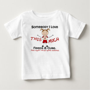 T-shirt Pour Bébé Quelqu'un que j'aime - Myélome multiple (Fille)