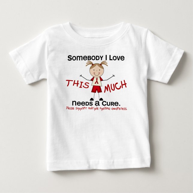 T-shirt Pour Bébé Quelqu'un que j'aime - Myélome multiple (Fille) (Devant)