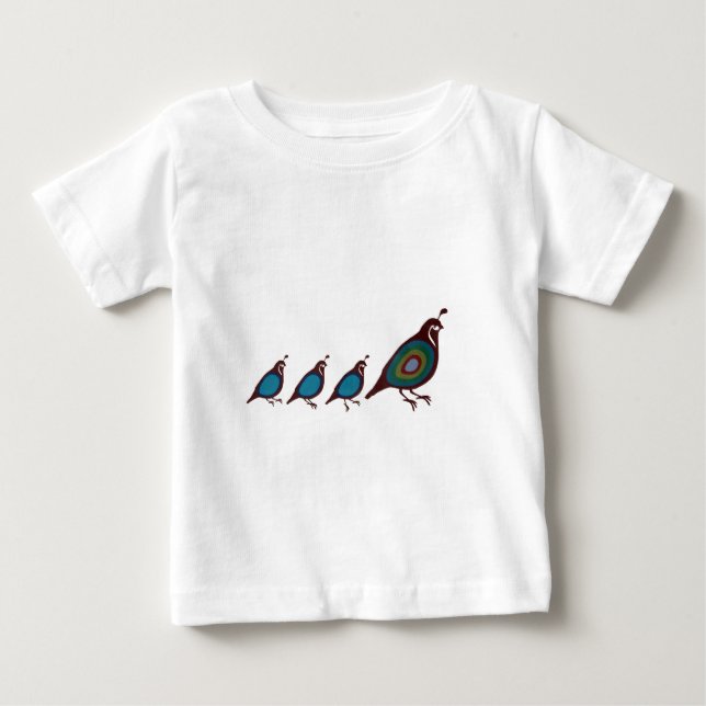 T-shirt Pour Bébé Queue (Devant)