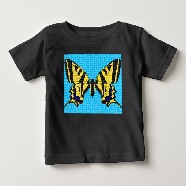 T-shirt Pour Bébé Queue d'hirondelle (vif) - T-Shirt bébé (Devant)