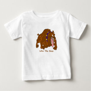T-shirt Pour Bébé Qui est le patron.