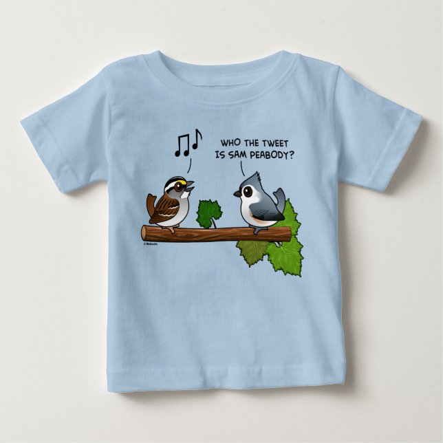 T-shirt Pour Bébé Qui est le Tweet ? (Devant)