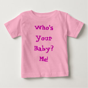 T-shirt Pour Bébé Qui est votre citation mignonne pour bébé