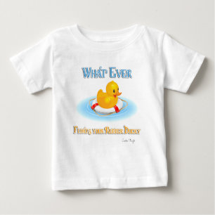T-shirt Pour Bébé Quoi Que Flotte Votre Caoutchouc