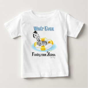 T-shirt Pour Bébé Quoi qu'il flotte votre Zebra 4