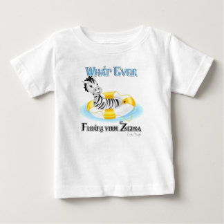 T-shirt Pour Bébé Quoi qu'il flotte votre Zebra 4