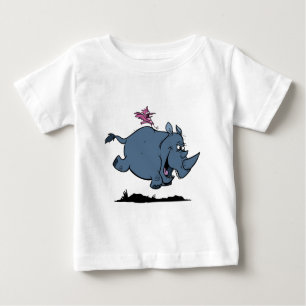 T-shirt Pour Bébé R est pour le rhinocéros