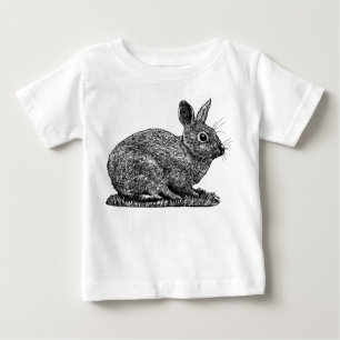 T-shirt Pour Bébé Rabbit - Stylet et dessin style encre
