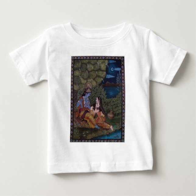 T-shirt Pour Bébé Radha Krishna par Masoom Sanghi (Devant)