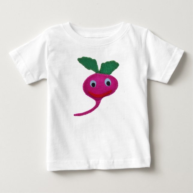 T-shirt Pour Bébé Radis (Devant)