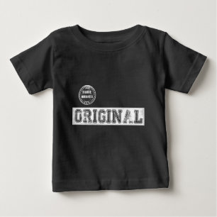 T-shirt Pour Bébé Raglan de base-ball de bébé avec la copie