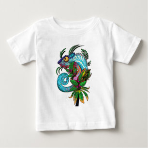 T-shirt Pour Bébé Rainbow Chameleon