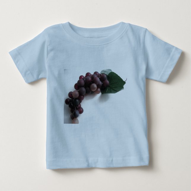 T-shirt Pour Bébé Raisins bleus (Devant)