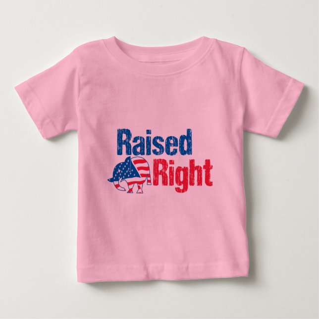T-shirt Pour Bébé Raisonné à droite - Républicain (Devant)