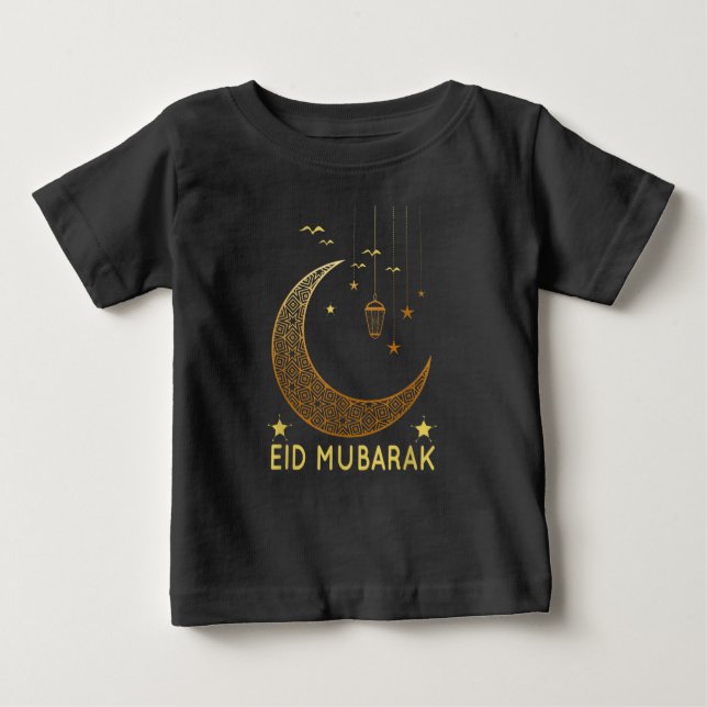 T-shirt Pour Bébé Ramadan Kareem Musulmans Fête de l'Aïd Moubarak 20 (Devant)
