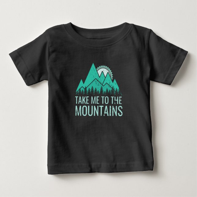 T-shirt Pour Bébé Randonnée (Devant)