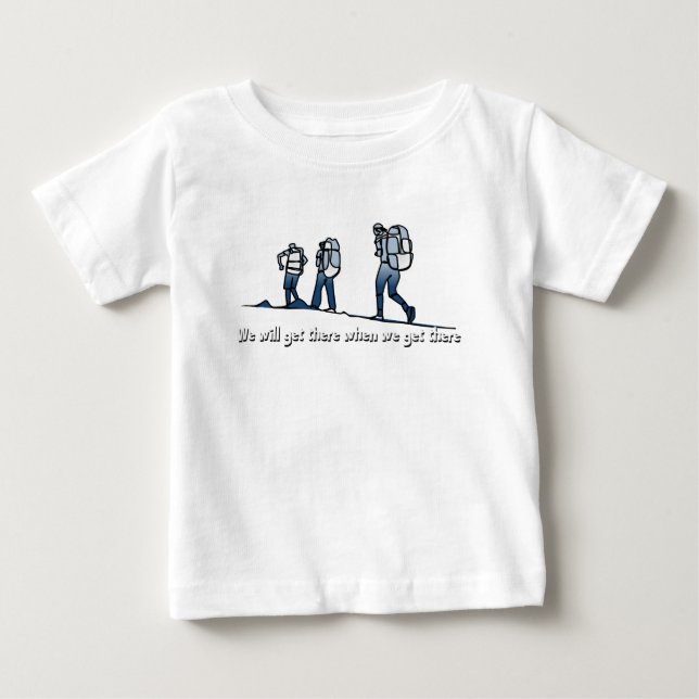T-shirt Pour Bébé Randonnée, Randonneur, (Devant)