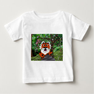 T-shirt Pour Bébé Randonner Notre Planète Eco-Team Tgrr Tiger Vêteme