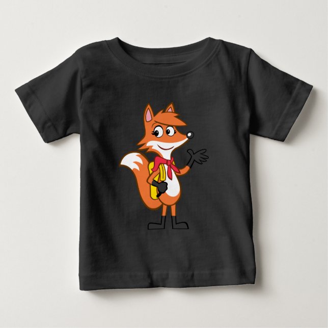 T-shirt Pour Bébé Ranger Rick | Scarlett Fox Waving (Devant)