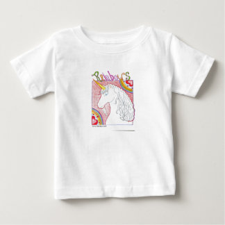 T-shirt Pour Bébé Ranibow Unicorn