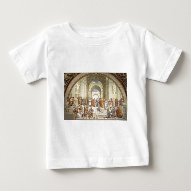 T-shirt Pour Bébé Raphael - L'École d'Athènes (Devant)
