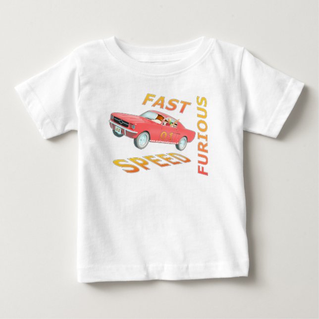 T-shirt Pour Bébé Rapide et rapide furieux 01 (Devant)