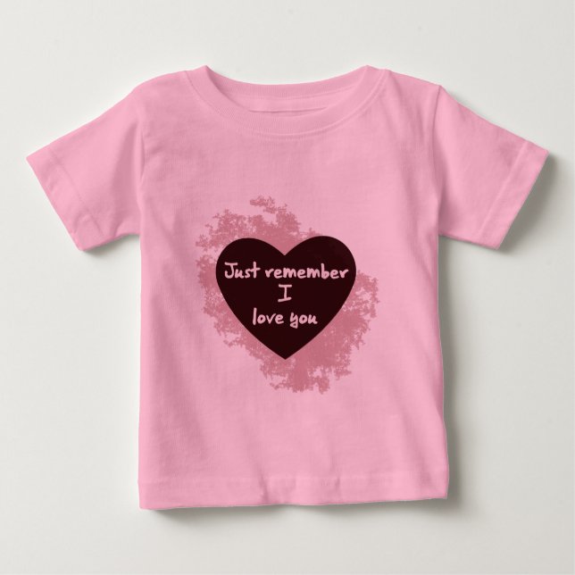 T-shirt Pour Bébé Rappelle-toi (Devant)