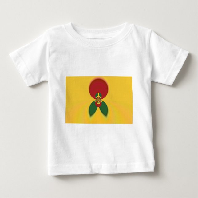 T-shirt Pour Bébé Rasta Colours Art Abstrait Imprimer (Devant)