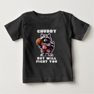 T-shirt Pour Bébé Raton laveur drôle et gros mais qui vous combattra
