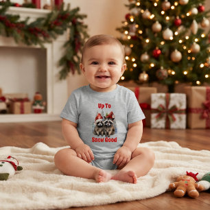 T-shirt Pour Bébé Ratonneaux De Vacances Jusqu'à Neige Bon