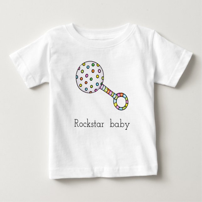 T-shirt Pour Bébé Rattle (Devant)