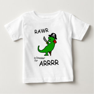 T-shirt Pour Bébé RAWR est dinosaure pour ARRR (le dinosaure de
