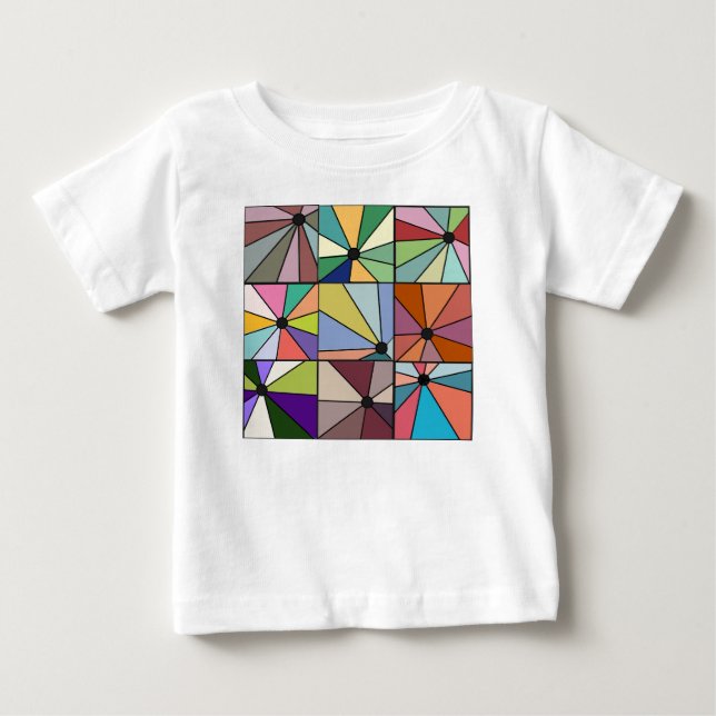T-shirt Pour Bébé Rayons Sun (Devant)