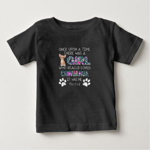 T-shirt Pour Bébé Re était une fille qui aimait vraiment Chihuahua