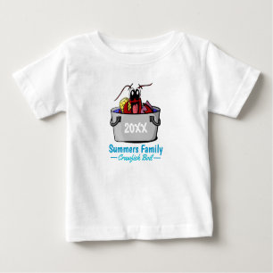 T-shirt Pour Bébé Réchauffe-poisson Pique-nique de la fête familiale