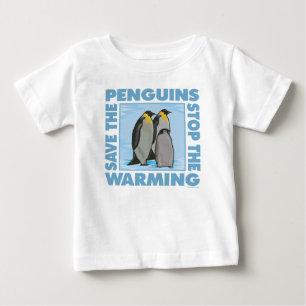T-shirt Pour Bébé Réchauffement climatique, pingouins