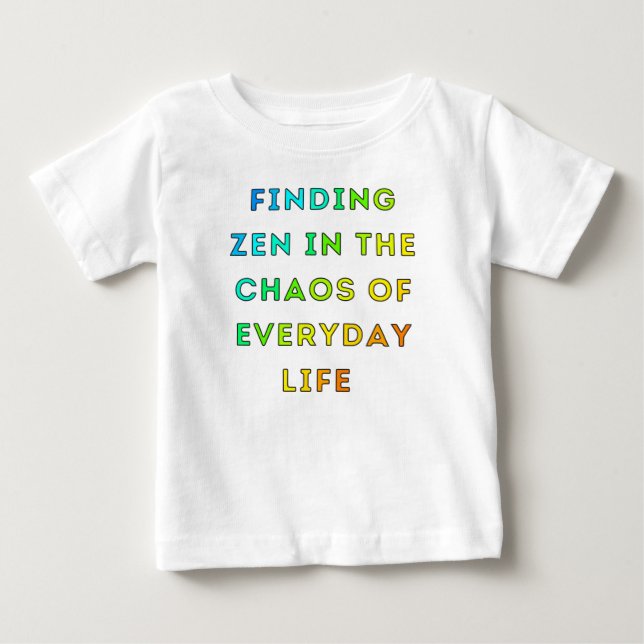 T-shirt Pour Bébé Recherche de zen (Devant)