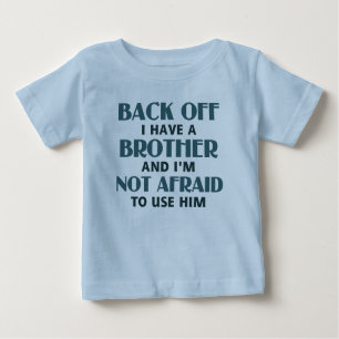 T-shirt Pour Bébé Recule J'ai un frère (bleu)